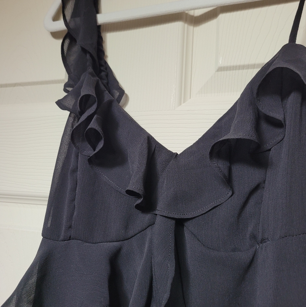Lulu's Black Ruffle Dress - Picture 3 of 6